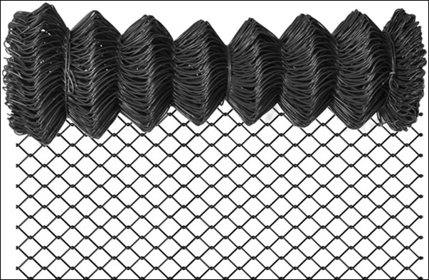 1/4 inch Chain wire mesh galvanized steel coated powder black